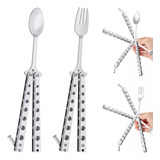 Set De 2 Cubiertos Tácticos Butterfly Fork And Spoon