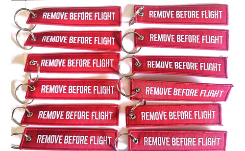 12 Llaveros Remove Before Flight Con Envío Gratis!