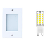 Kit 20 Balizador De Embutir Escada Parede 4x2 + Lâmpada Led Cor Branco Lâmpada Branco Frio 110v/220v