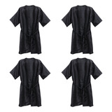 Conjunto De 4 Camisones Black Gown Para Mujer Con Capa De Ti