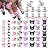 50pcs Charms De Uñas Kitty Y Planet Para Decoración De Uñas