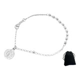 Pulsera San Benito Plata 925 Mujer Hombre Regalo Joyeria 