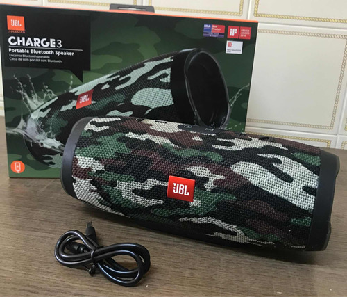 Caixa De Som Jbl Charge 3 Camuflada