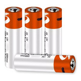 Kit4 Aa Baterias Recarregáveis 1400mah Sensor Lanterna Genai