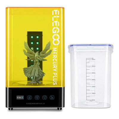 Estación de lavado y curado para impresión 3D ELEGOO Mercury Plus 2.0 V2 para modelos de impresoras 3D Mars Photon S Photon Mono LCD SLA DLP | Meses sin interés