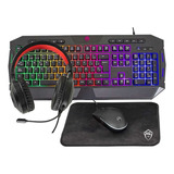 Alámbrico Teclado + Mouse+audífonos+padmouse Gaming Kalley