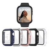 5pcs Case Cristal Templado Para Apple Watch Series 8 7 6 5 4