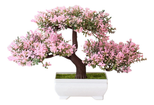 Bonsai De Árvore Artificial Em Vaso, Ornamento De Mesa