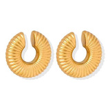 Pendientes De Oro Gruesos Para Mujer Huggie Ear Cuff Clip De