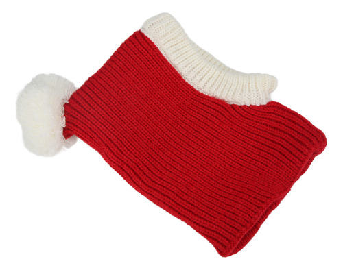 Pet Warm Hat Dog Winter Red Christmas Winter Tricotado Para