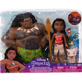 Disney Princess - Set Pequeña Moana Y Maui - 4 Personajes