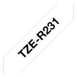 Cinta Satinada Brother Tze-r231 Rotuladoras 12mm X 4mts