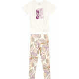 Conjunto Infantil Marca Carinhoso Com Legging E Camiseta