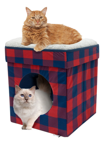 Kitty City Cama Grande Para Gatos, Cubo Apilable Para Gatos.