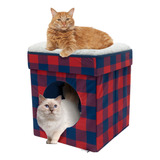 Kitty City Cama Grande Para Gatos, Cubo Apilable Para Gatos.