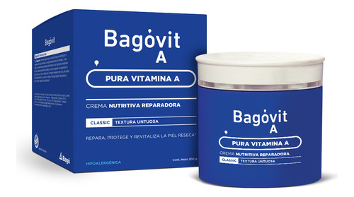 Bagovit A Classic Crema Nutritiva Hipoalergenica 200g