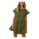 Vestido Tipo Camiseta De Verano Para Mujer, Holgado, De Mang