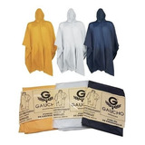 Pack X2 Poncho Emergencia Gaucho Capa Lluvia Pvc Impermeable