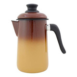 Bule Para Café Esmaltado Marrom Degradê 1,5 L Ewel