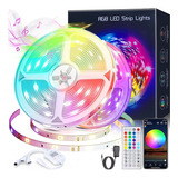 Tira De Luces Led App Bluetooth Control 5050 Rgb 20m (2x10m)