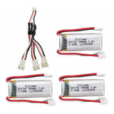 3 Baterias Lipo 7.4v 300mah 2s Sea Jump