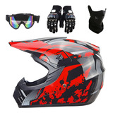 Casco De Motociclismo Todoterreno Certificado Dot + Regalo