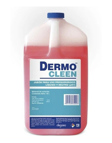 Dermocleen Jabon Liquido Prequirurgico Neutro Ph7 3850 L
