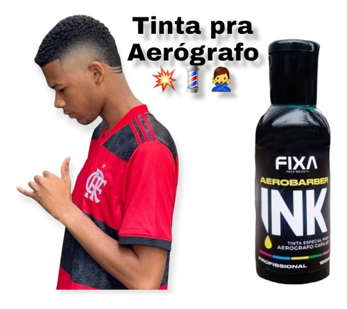 Tinta Pra Aerografo Pigmentação Barbeiro Profissional Oferta