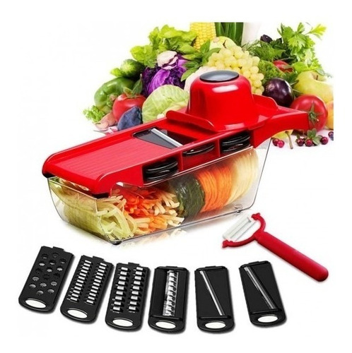 Mandoline Slicer 6 En 1 Cortadora De Verduras Rayador 