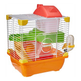 Jaula Plástica Naranja Para Hamster Sunny