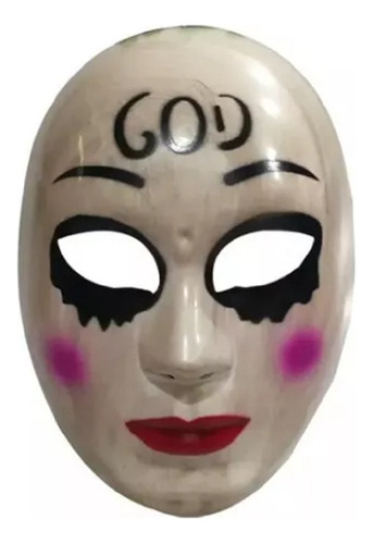 Mascara La Purga Cruz God Purge Halloween Anarquia Disfraz