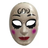 Mascara La Purga Cruz God Purge Halloween Anarquia Disfraz