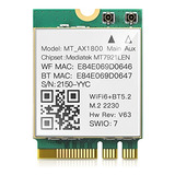 Módulo Inalámbrico Wifi De 6 Tarjetas Ax1800 Expand Mt7921le