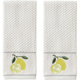 Juego De Toallas De Mano Lemon Zest, Blanco