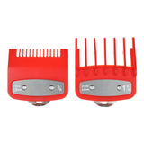 Peines Guía Con Clip Metálico 0.5 Y 1.5 Para Wahl - Rojo