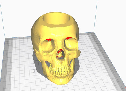 Mate Calavera Humana Archivo Stl Para Impresion 3d 