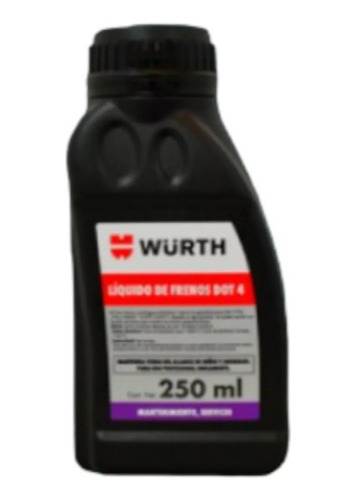 Liquid0 Frenos Dot 4 Wurth 250ml