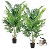 Paquete De 2 Plantas De Palmera Artificial, Árbol De S...