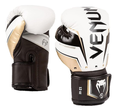 Guantes De Boxeo Venum 12 Oz Blanco/oro/negro