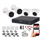 Kit Camaras De Seguridad Dahua 5 Mpx-dvr 8ch+4 Cam 