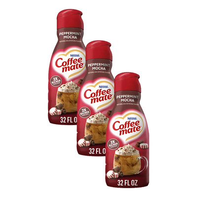 3 Cremas Coffee Mate Líquido Sabor Peppermint Mocha 946mlc/u