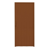 Porta Sanfonada Pvc Polifort 210cmx100cm Mogno F Cor Madeira