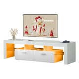 Moderno Soporte De Tv Para 55/65/70/75 Con Luces Led Y Gran 