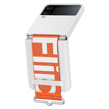 Funda Silicone Cover Con Correa Strap Samsung Galaxy Z Flip4