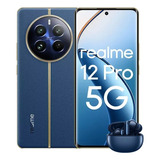 Realme 12 Pro Ram 8gb Rom 256gb 32mp Cámara Retrato Pantalla Curva 6.7  120hz Batería 5000mah 67w Charge Azul