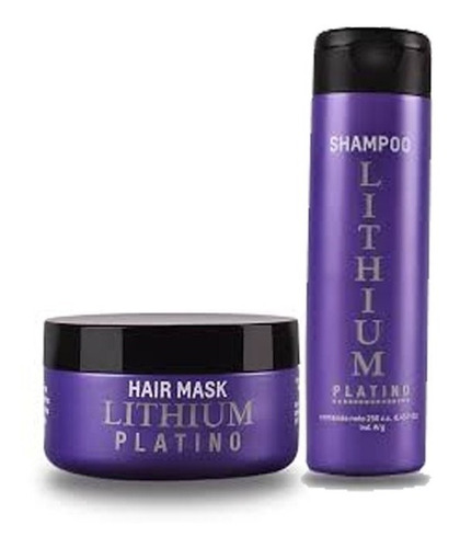 Shampoo + Mascara Platinum Matizador Lithium 6 Und +obsequio