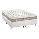 Cama Box Queen: Colchão Molas Castor Pocket Silver Star Air