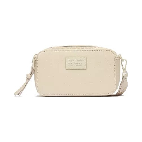 Cartera Bandolera Prüne Penny Efecto Cuero Saffiano Natural