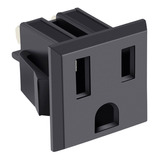 5pz Conector Tomacorriente Para Chasis De Cara Plana 905-120