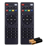 Kit 2 Controle Remoto Smart Tv Aparelho Tv Box Pro 4k Pilhas